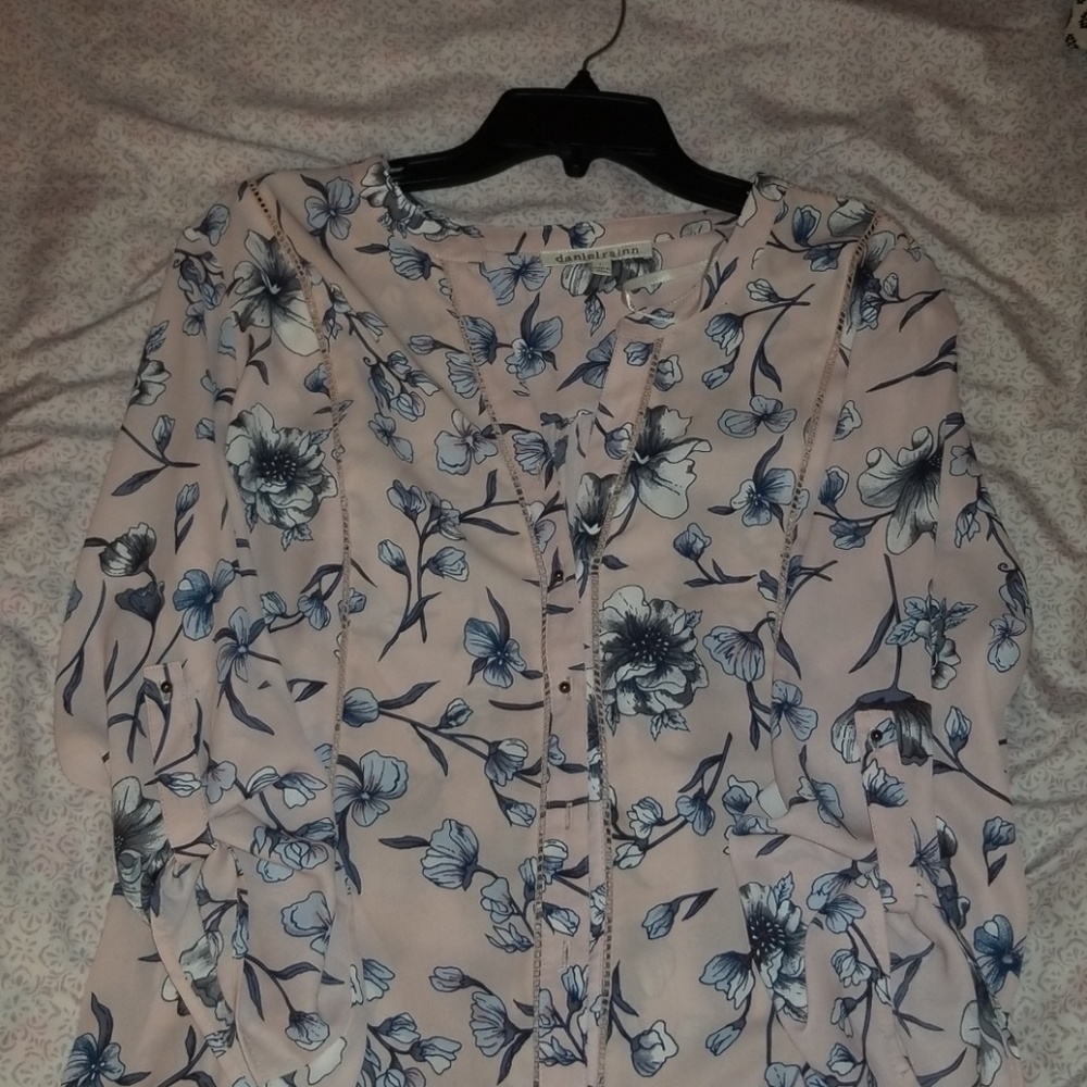 PINK FLOWER BLOUSE